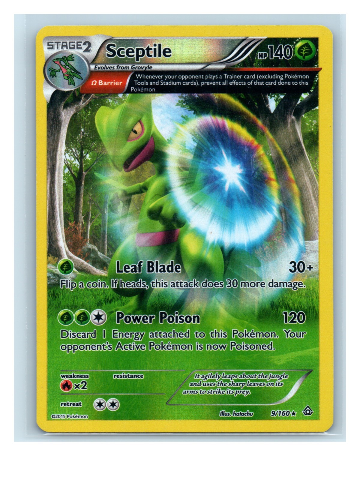 Sceptile (Omega) Holo 9/160 Holo Rare XY - Primal Clash LP