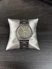 Vintage Seiko Quartz Sports 150 Black Gold Tone Day Date Japan Watch
