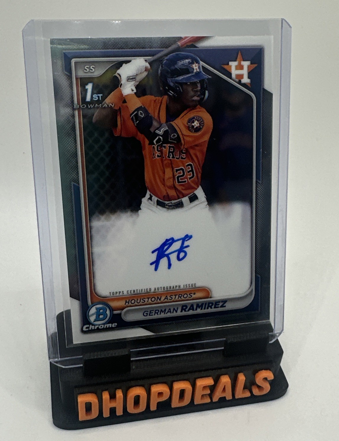 German Ramirez 2024 Bowman Chrome 1st Auto Houston Astros #CPA-GR