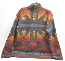 VTG Hand Knit For Ralph Lauren Southwestern A...