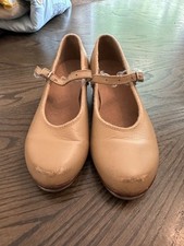Bloch Girls Tap-On Leather Tap Shoes S0302G Tan Size 13