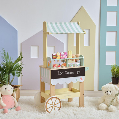 Jolly Pals Ice Cream Stand with 33 Accessories Including Ice Cream Flavors & Fri