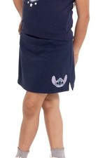 Stitch Skort Girls M 7-8 Blue Pull On Fleece Graphic