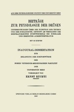 Ernst Ruchti | Beiträge zur Physiologie der ...