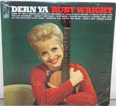 (SHRINK) RUBY WRIGHT DERN YA VINYL LP RECORD (1966) ORIGINAL MONO ''NICE''