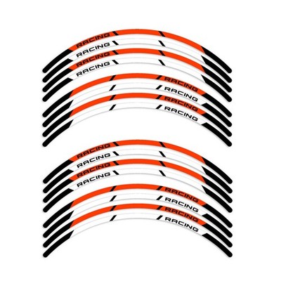 P04B For Kawasaki ZZR1400 2012-2020 Orange 2 Wheels Sticker Kit 19 18 17 16 15 1