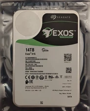 Seagate Exos X16 14TB 7200 RPM SATA 3.5 Enterprise Hard Drive (ST14000NM001G)