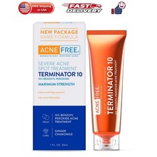 Terminator 10 Acne Spot Treatment with Benzoyl Peroxide 10 Maximum Strength ...