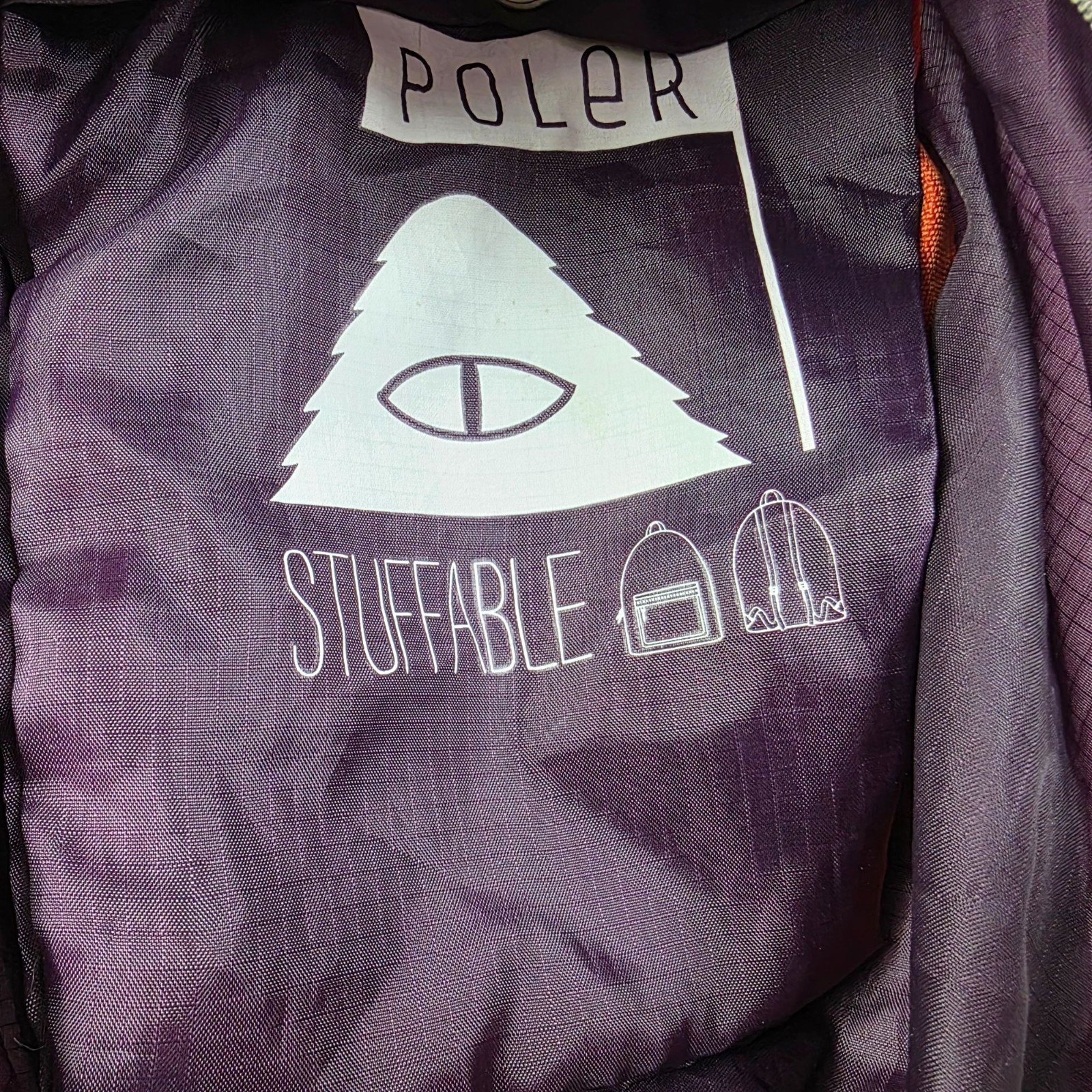 Poler Stuffable Backpack Purple Lightweight Hikin… - image 4
