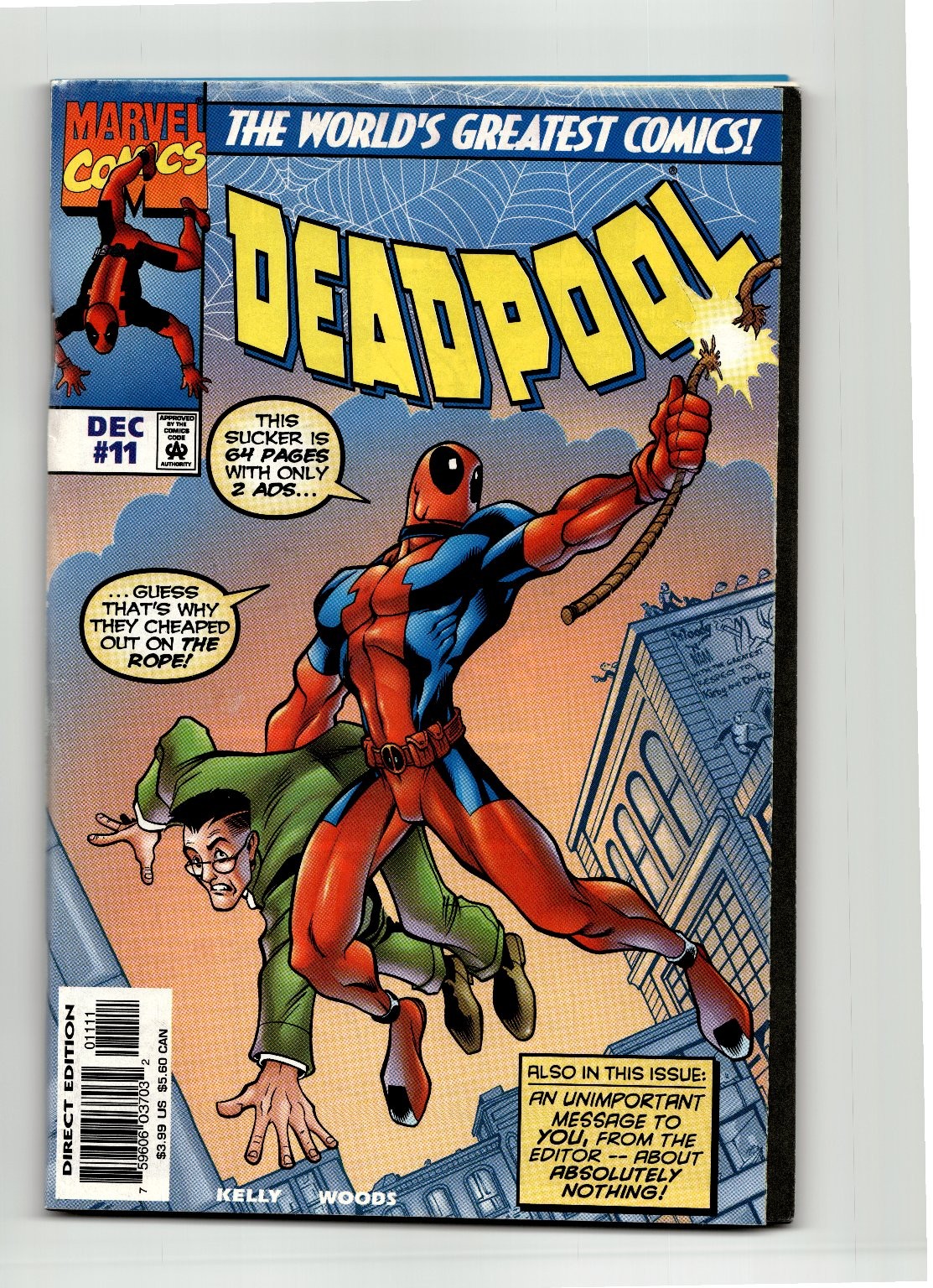 Deadpool #11 Marvel Comics 64 Pages 1997 AF15 Homage Cover Swipe