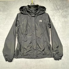 The North Face Hyvent Windbreaker Jacket Womens Medium Black Nylon Mesh Lined