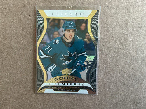 Macklin Celebrini #T-13 — 2024 Upper Deck Trilogy Rookie Premiere hockey card