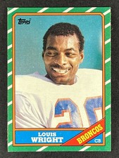 1986 Topps #120 Louis Wright Denver Broncos #120