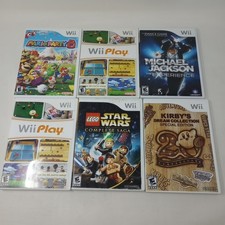 Lot Of 6 Nintendo Wii Game Cases Some With Manuals NO GAMES