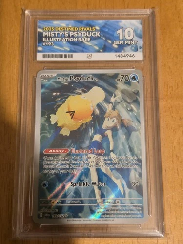 Pokémon TCG Misty's Psyduck Destined Rivals 193/182 Ace 10 Gem Mint