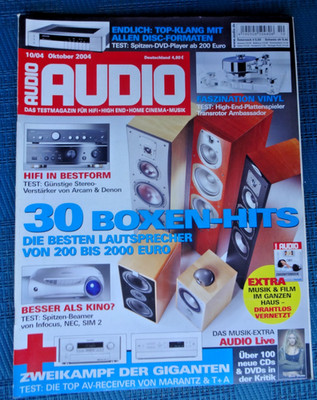 AUDIO 10/04,TEUFEL 10 THX ULTRA,ARCAM A 65 PLUS,DENON PMA 1500 RII,PONTIS MS 300