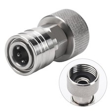 Garden Hose to Pressure Washer Adapter, 3/4" GHT 1/4" Quick 1 Pack, Sliver