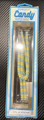 Prime Connect Blue Yellow Candy Apple Watch Band Series 1-9 SE Ultra 38/40/41mm