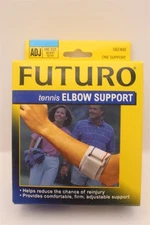 FUTURO TENNIS ELBOW SUPPORT ONE SIZE FITS ALL WHITE 582400