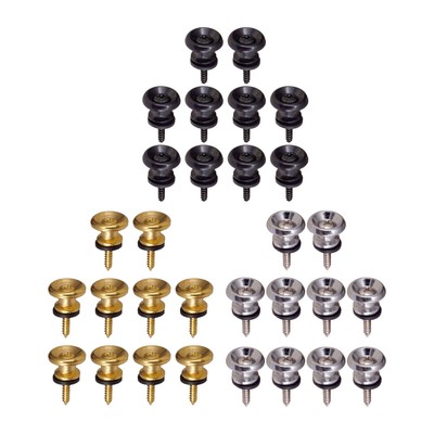 10 Stck. Gitarrengurt Knopf Schraubverschluss für Banjo Martin E-Gitarre Ukulele