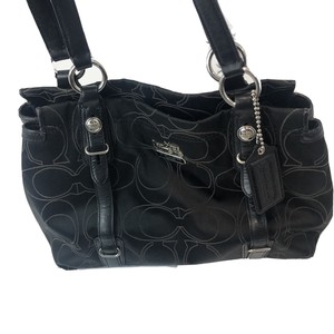 black coach satchel purse