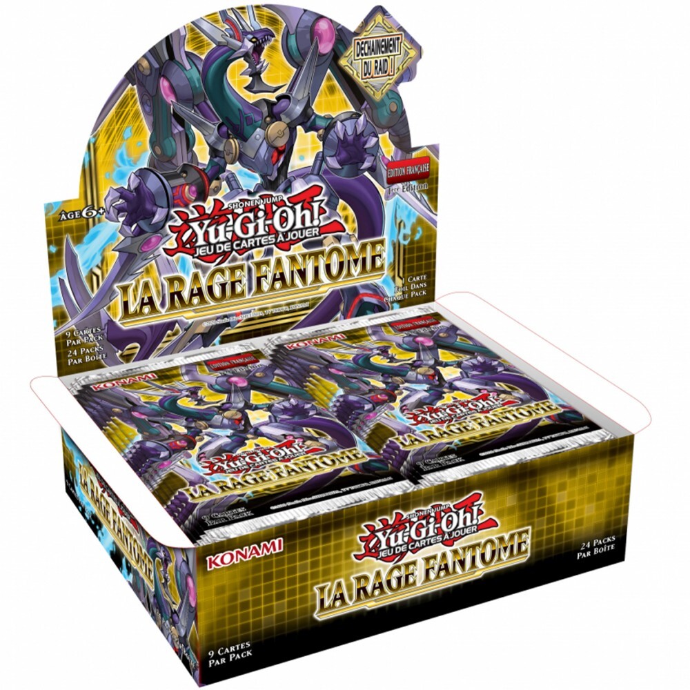 La Rage Fantôme Yu-Gi-Oh Boite de 24 Boosters en Français pour Vos Soirées Jeux et Duels Entre Amis