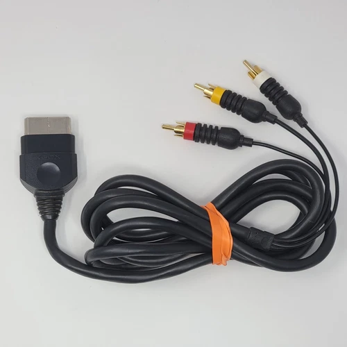 Original Xbox OEM Authentic RCA AV Audio Video Cable Cord TESTED