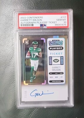 2022 Panini Contenders GARRETT WILSON ROOKIE AUTO PLAYOFF TICKET /99 PSA 10 RC