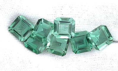 ONE 8mm Square Octagon Green Quartz Gem Stone Gemstone T4A48