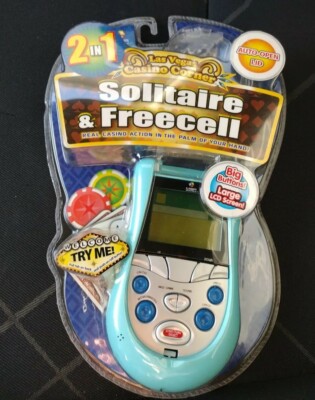 MGA 2 in 1 Las Vegas Casino Corner Solitaire and Freecell  Game New Old Stock