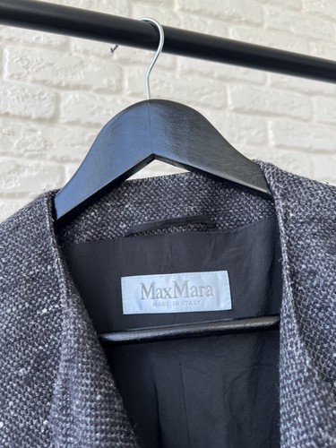 Max Mara Tweed Wool / Silk Suit Blazer & Skirt Women's Size 44 IT - Picture 4 of 8