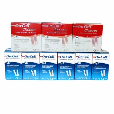 VALUEMED 3 x On Call Chosen + 6 x On Call Ketone Test Strips Bundle
