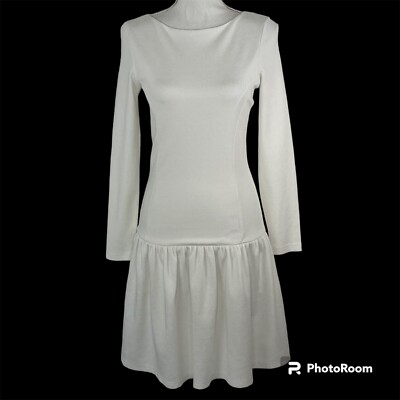 Reiss Agnes Dress Size 0 Small White Long Sleeve Drop Waist Jersey Knit | eBay Reiss Agnes Dress Size 0 Small White Long Sleeve Drop Waist Jersey Knit | eBay