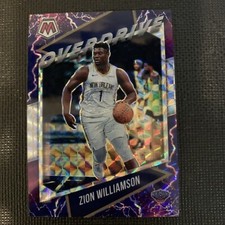 Zion Williamson 2020-21 Panini Mosaic Overdrive #13 New Orleans Pelicans --X