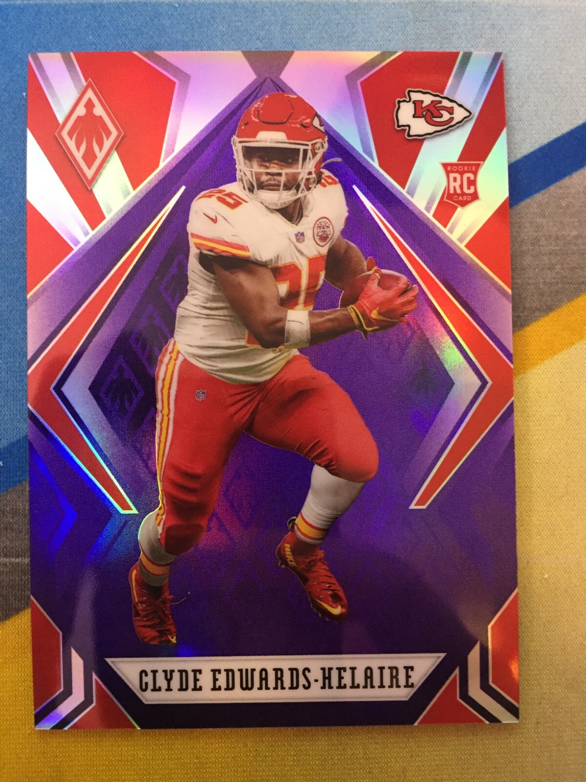 2020 Phoenix CLYDE EDWARDS-HELAIRE Kansas City Chiefs Rookie Purple #/149