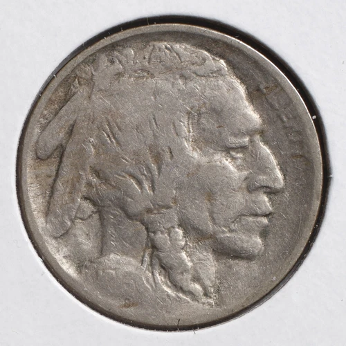 1913-P  5C Buffalo Nickel - Type I - Raised Ground -  F  (actual coin pictured)