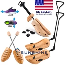 Pair Boot Stretcher Shoe Shaper Wooden Western Cowboy Boot Tree Expander for Men