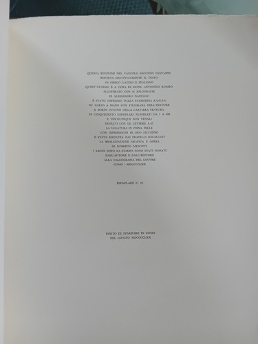 VANGELO SECONDO GIOVANNI AA.VV. MARZORATI 1970 - Picture 4 of 13