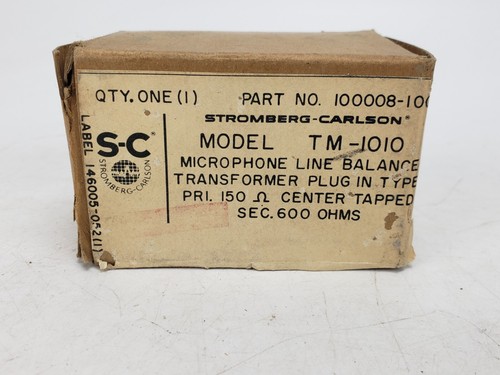 Vintage Stromberg-Carlson TM-1010 Microphone Input Transformer Tube Audio - Picture 2 of 8