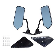 Labwork Car Racing Rearview Side Wing Mirrors Convex Glass X2 Universal F1 Style