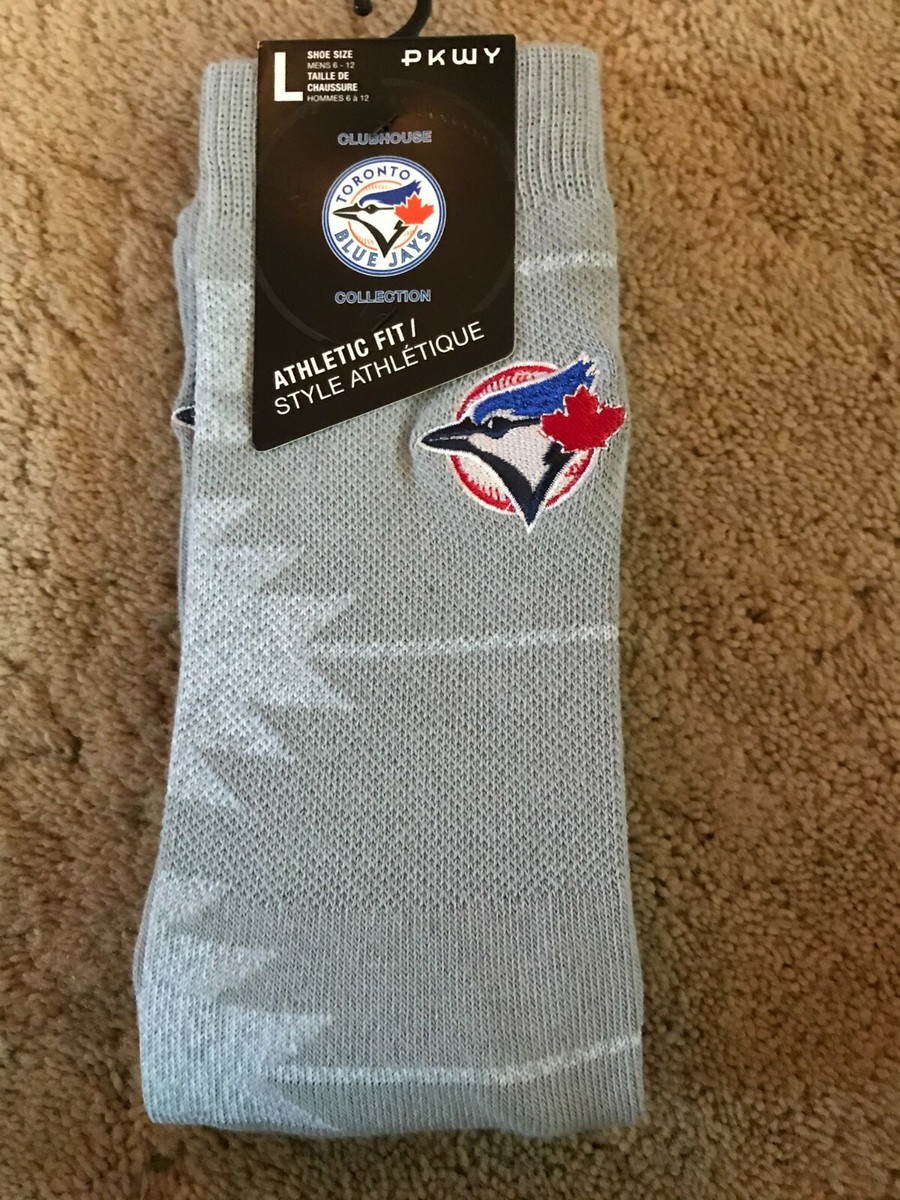 Men's Toronto Blue Jays Geo Crew Socks Size: Large