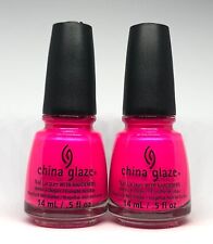 China Glaze Nail Polish PURPLE PANIC 1008 Vibrant Fuchsia Purple-ish Pink Lacq
