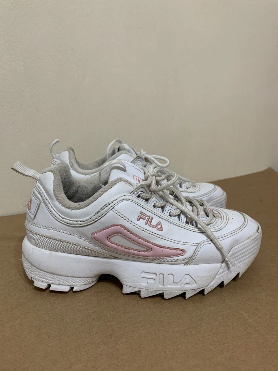 White pink online and gold fila