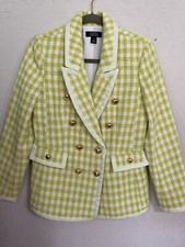 Halogen X Atlantic-pacific Neon, Green, Tweed Jacket Size 8