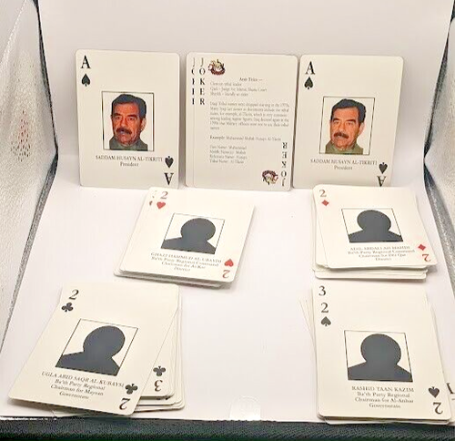 Vintage Gemaco Iraq War "Iraqi Most Wanted" Deck of Playing Cards Complete