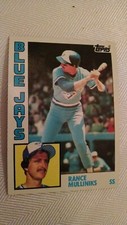 1984 Topps Rance Mulliniks #762 Ex-vg Toronto Blue Jays