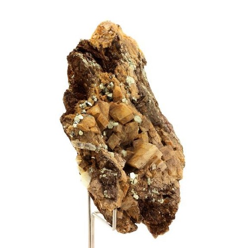 Dolomit + Pyrit + Siderit. 1159,60 Ct. Mine Von Mésage, Isère, Frankreich. - Bild 2 von 2