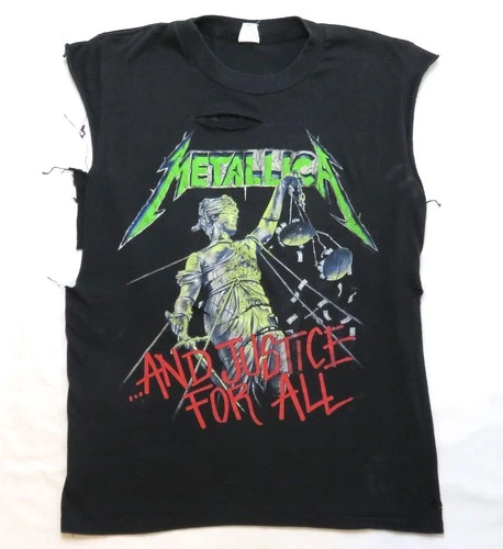 Metallica Vintage T Shirt Concert Justice Tour P 1980s vintage concert t-shirt, vintage, single stitch, B+ condition