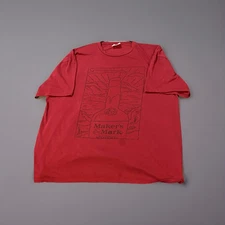 Maker's Mark T-Shirt - Men's 3XL - Red Short Sleeve - Whiskey Bottle Art 