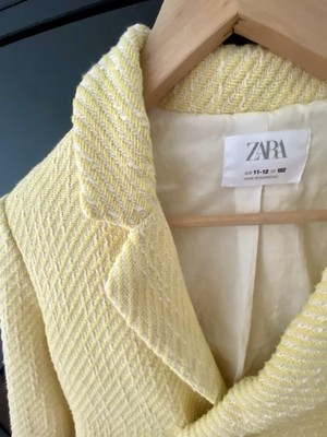 Zara Girl Blazer  Mädchen,  11 bis 12 Jahre  Gr. 152 Top Zustand, zitronengelb